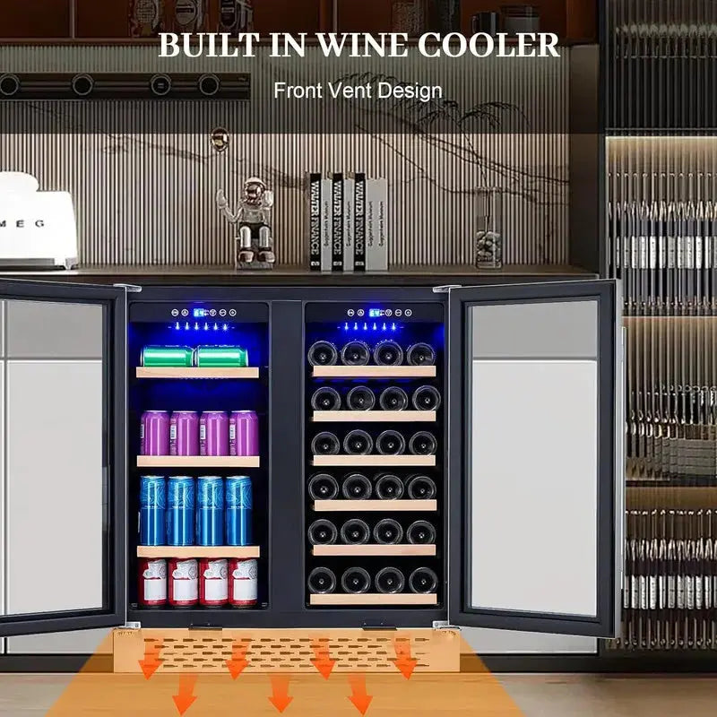 Gaomon 88'' Triple Zone Wine Refrigerator | Fridge.com