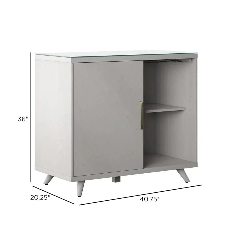 Geneal General Modern Bar Cabinet with Refrigerated Beverage Cooler | Fridge.com