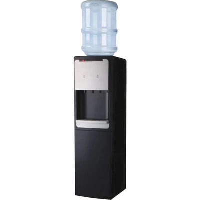 Genuine Joe 110-Volt Water Cooler - 1.32 Gal - 38" X 13.4" X 12.3" - Black, Silver | Fridge.com