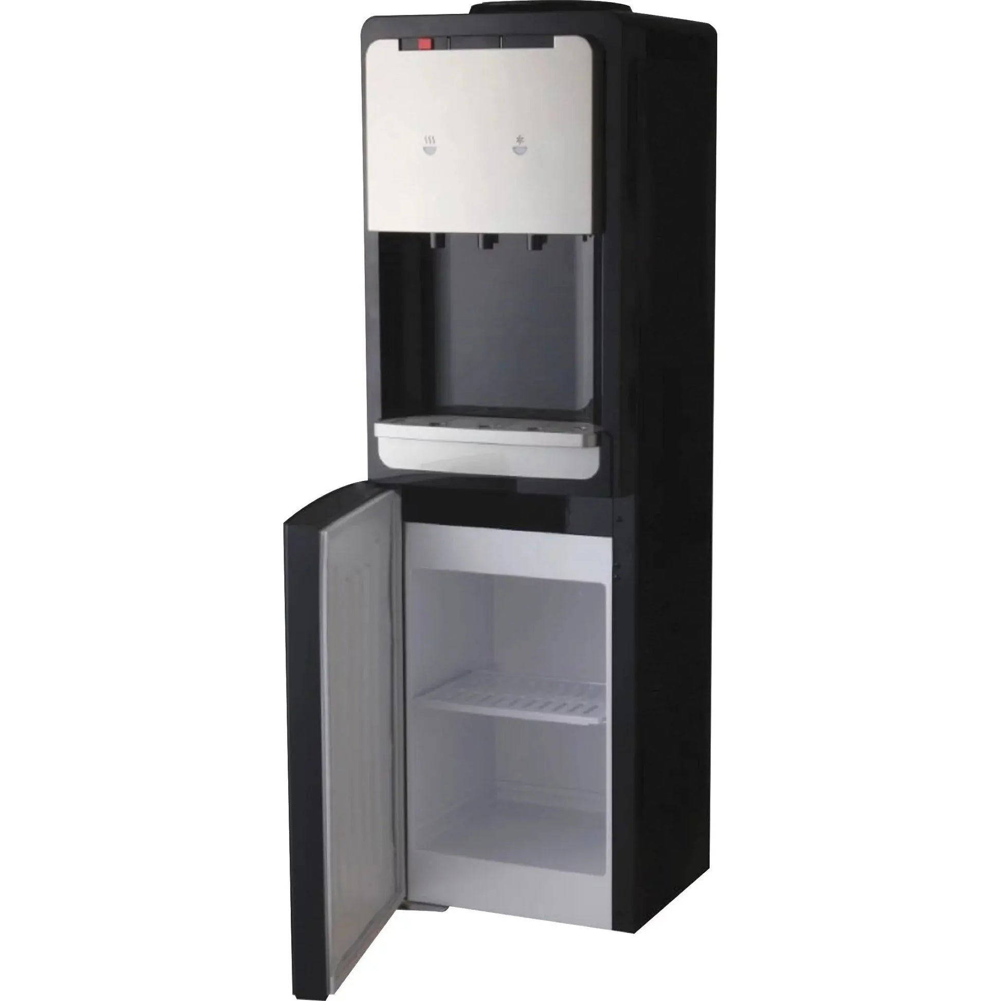 Genuine Joe 110-Volt Water Cooler - 1.32 Gal - 38" X 13.4" X 12.3" - Black, Silver | Fridge.com