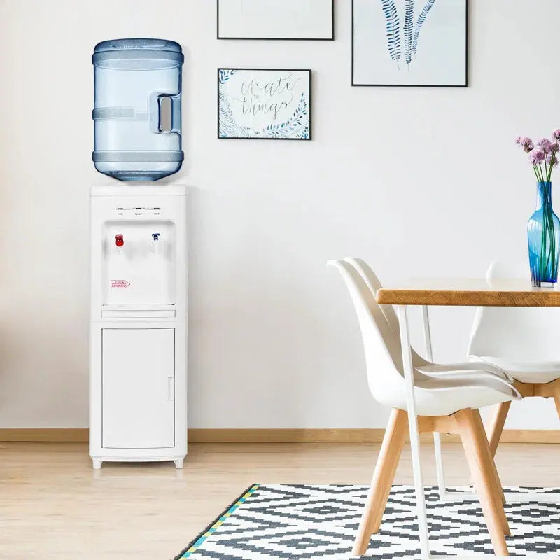 Giantex White Free Standing Top Loading Electric Water Dispenser | Fridge.com