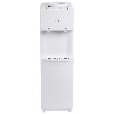 Great Value Top Loading Hot, Cold Temperature Water Dispenser, White Water Cooler, 36.4" High | Fridge.com