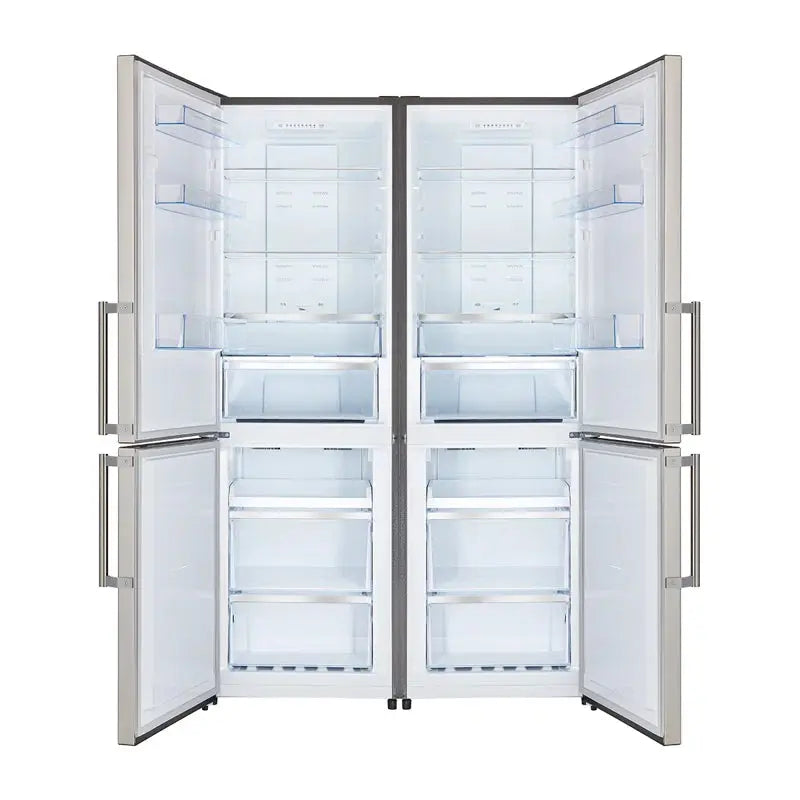 Guardia 46.8-Inch Side-By-Side Bottom Freezer Refrigerator Stainless Steel, 21.6 Cu.Ft. | Fridge.com