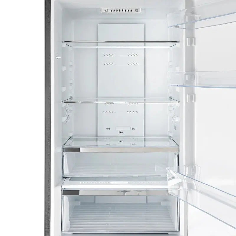 Guardia 46.8-Inch Side-By-Side Bottom Freezer Refrigerator Stainless Steel, 21.6 Cu.Ft. | Fridge.com