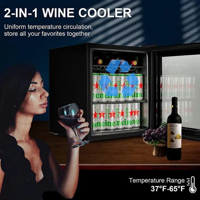 HCK 18'' 15 Bottle Single Zone Freestanding Wine Refrigerator | Fridge.com