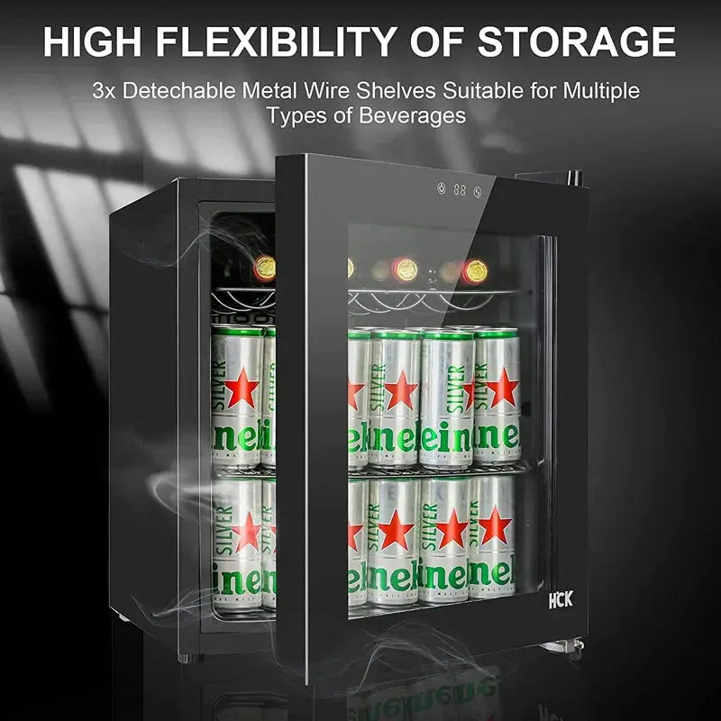 HCK 18'' 15 Bottle Single Zone Freestanding Wine Refrigerator | Fridge.com