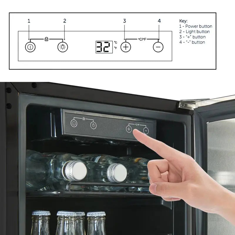 HCK 90 Cans (12 Oz.) Outdoor Rated Built-In Beverage Refrigerator | Fridge.com