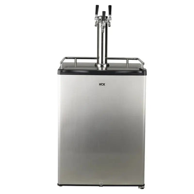 HCK HCK Indoor Beverage Refrigerator & Full Size Keger 6.53 Cubic Feet Outdoor Triple Tap Cornelius Keg Freestanding Kegerator with Door Lock and Adjustable Temperature | Fridge.com