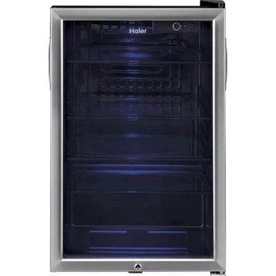 Haier 150-Can Capacity Stainless Steel Beverage Center | Fridge.com