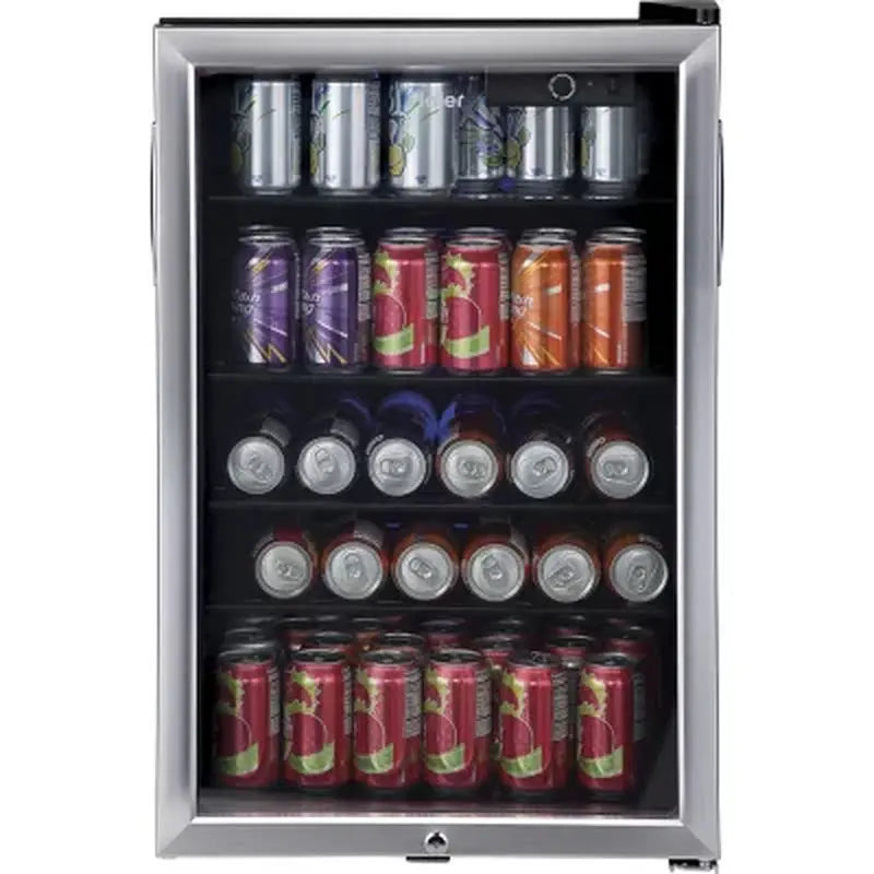 Haier 150-Can Capacity Stainless Steel Beverage Center | Fridge.com