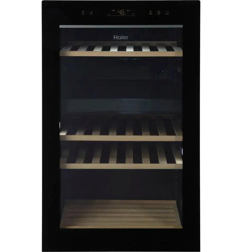 Haier 19.6'' 44 Bottle and Can Dual Zone Wine & Beverage Refrigerator | Fridge.com