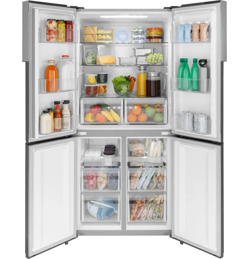 Haier 33" 16.4 Cubic Feet Energy Star Smudge-Resistant Built-In Bottom Freezer Refrigerator | Fridge.com