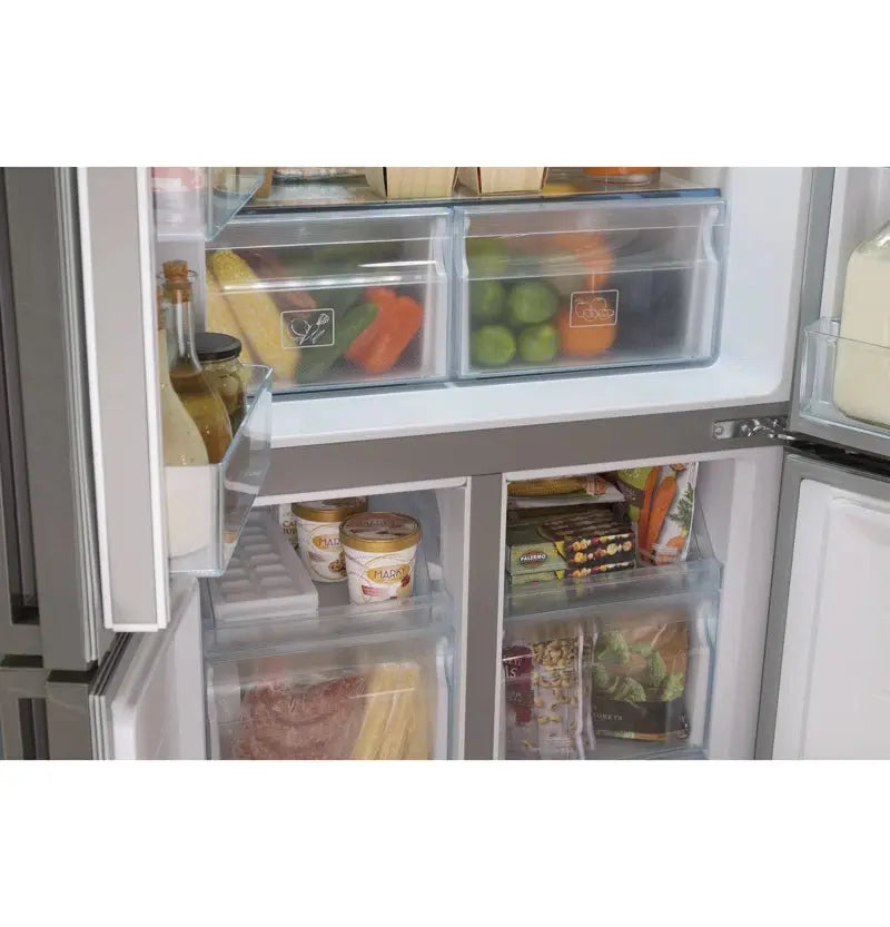 Haier 33" 16.4 Cubic Feet Energy Star Smudge-Resistant Built-In Bottom Freezer Refrigerator | Fridge.com