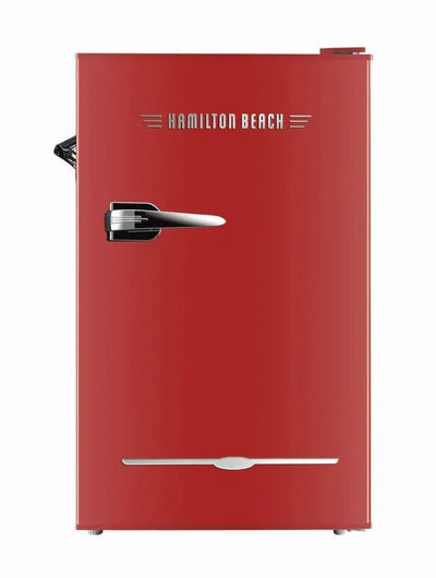 Hamilton Beach 3.2 Cu Ft Retro Bar Refrigerator with Side Bottle Opener Sleek Retro Design, CFC Free, Red, HBF3200 | Fridge.com