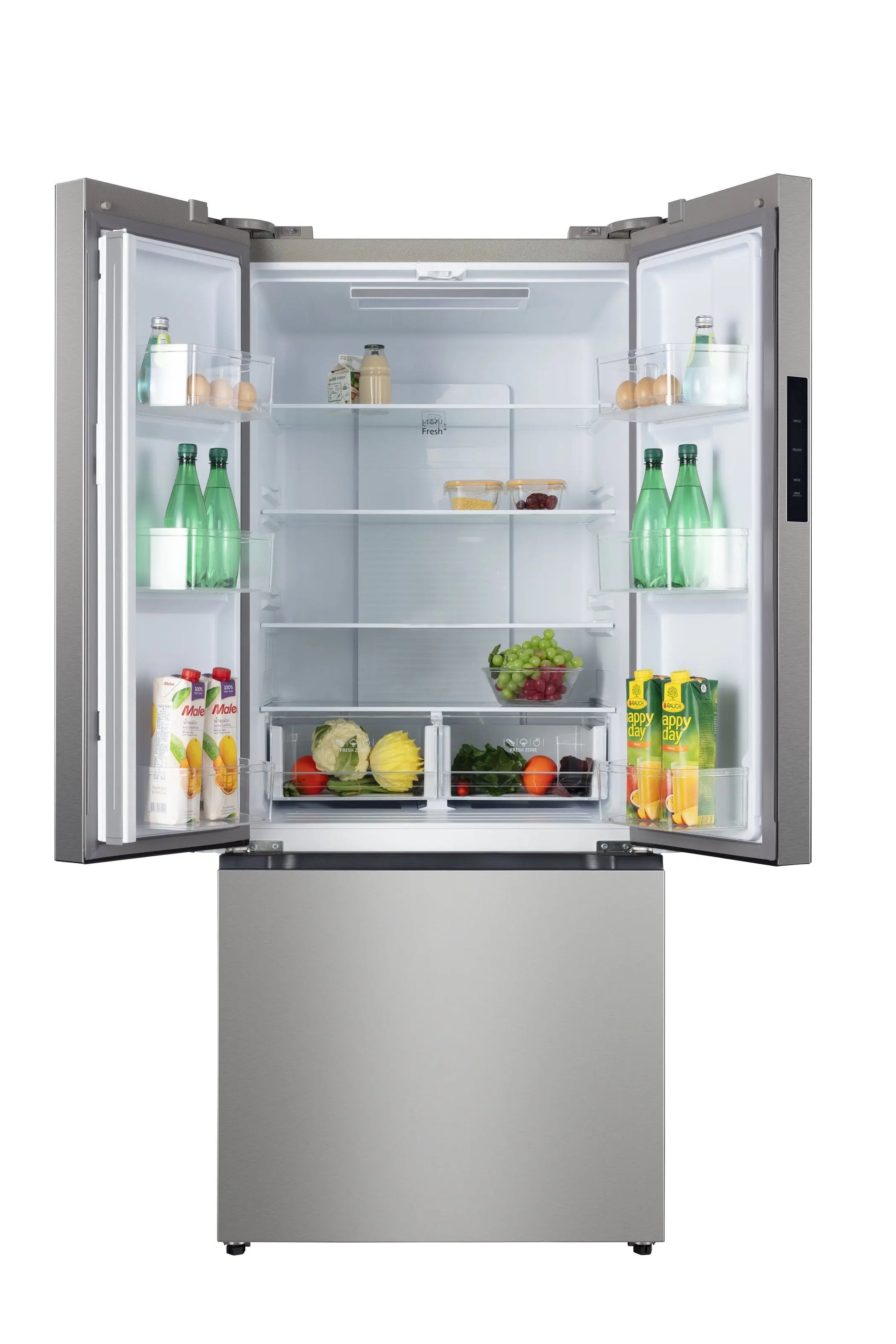 Hamilton Beach, 17.7 Cu. Ft. French Door Refrigerator, Freestanding Installation, Platinum Silver, HZ0771 | Fridge.com