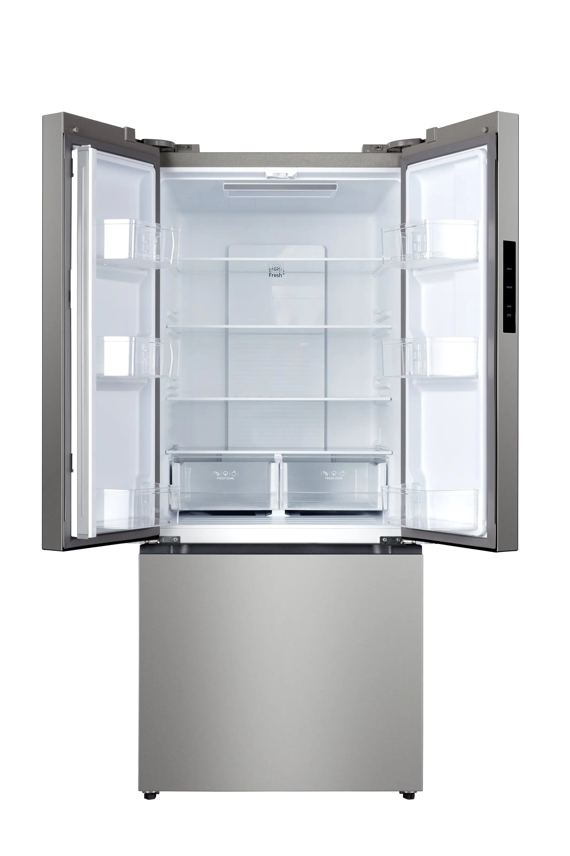 Hamilton Beach, 17.7 Cu. Ft. French Door Refrigerator, Freestanding Installation, Platinum Silver, HZ0771 | Fridge.com