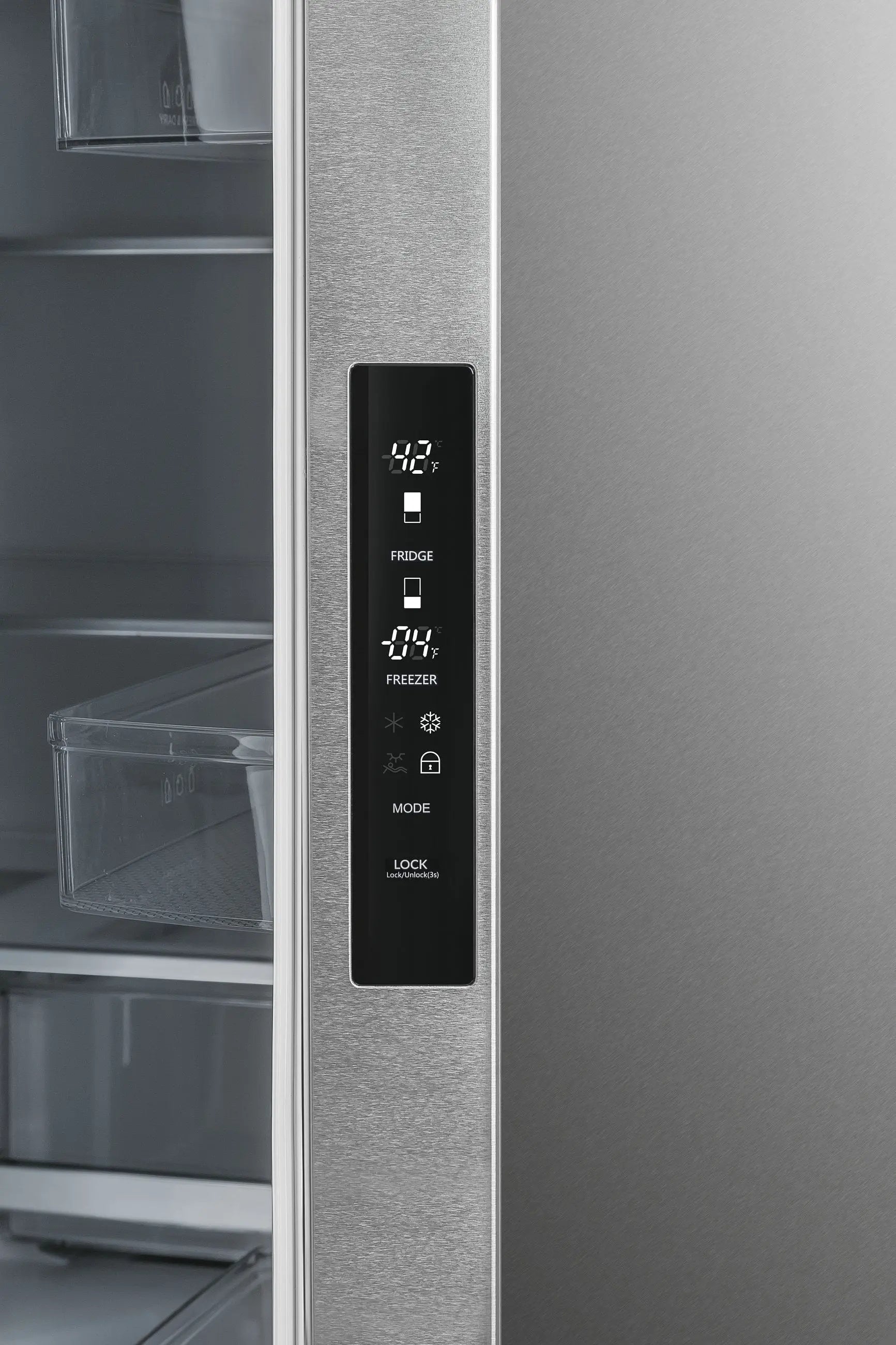 Hamilton Beach, 17.7 Cu. Ft. French Door Refrigerator, Freestanding Installation, Platinum Silver, HZ0771 | Fridge.com