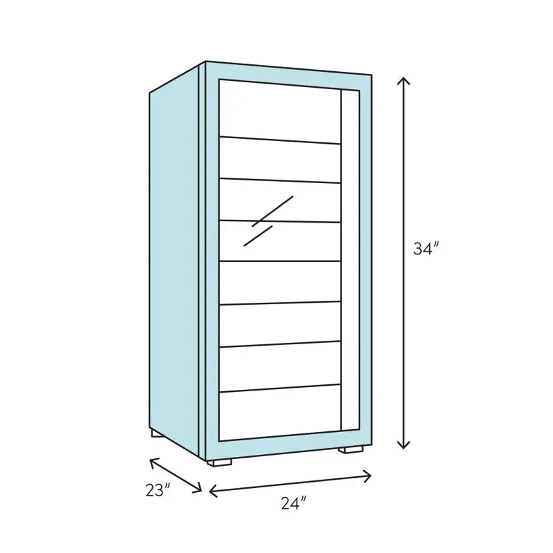 Hanover 24'' 54 Bottle Single Zone Wine Refrigerator | Fridge.com