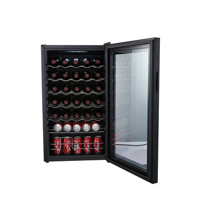 High Life 18.6'' 34 Bottle and 34 Can Single Zone Freestanding Wine & Beverage Refrigerator | Fridge.com