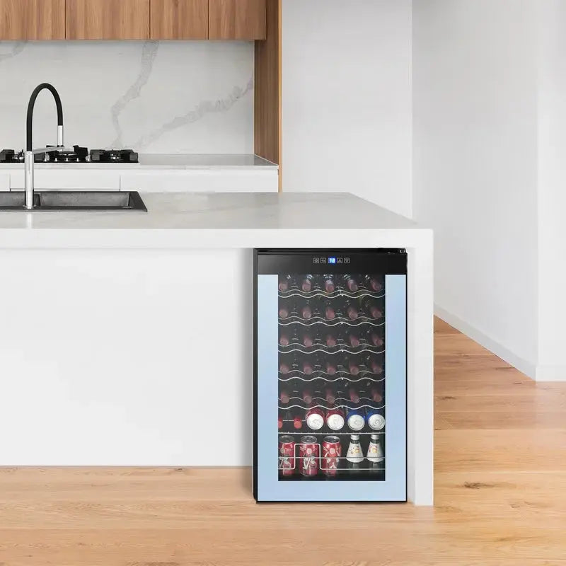 High Life 18.6'' 34 Bottle and 34 Can Single Zone Freestanding Wine & Beverage Refrigerator | Fridge.com