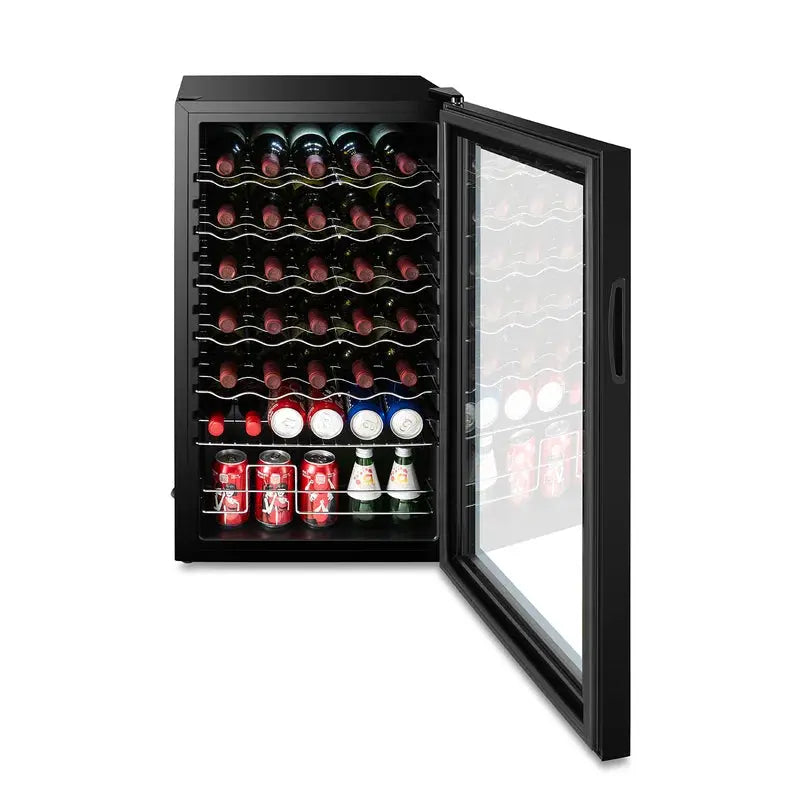 High Life 18.6'' 34 Bottle and 34 Can Single Zone Freestanding Wine & Beverage Refrigerator | Fridge.com