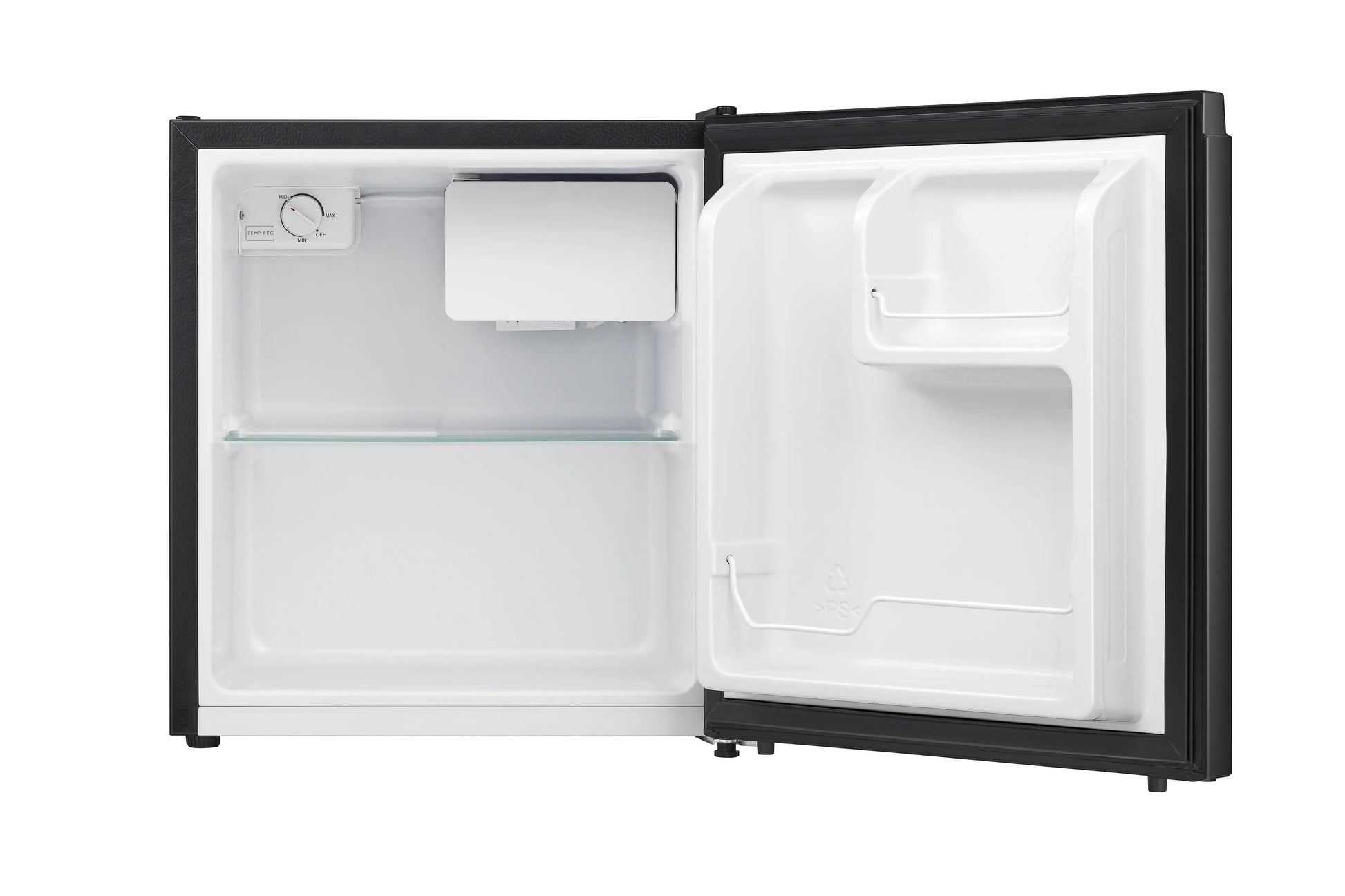 Hisense 1.6 Cu. ft. Single Door Mini Fridge, Black, 17.5" Width, 1 Year Warranty, WMS017M6XBE New | Fridge.com