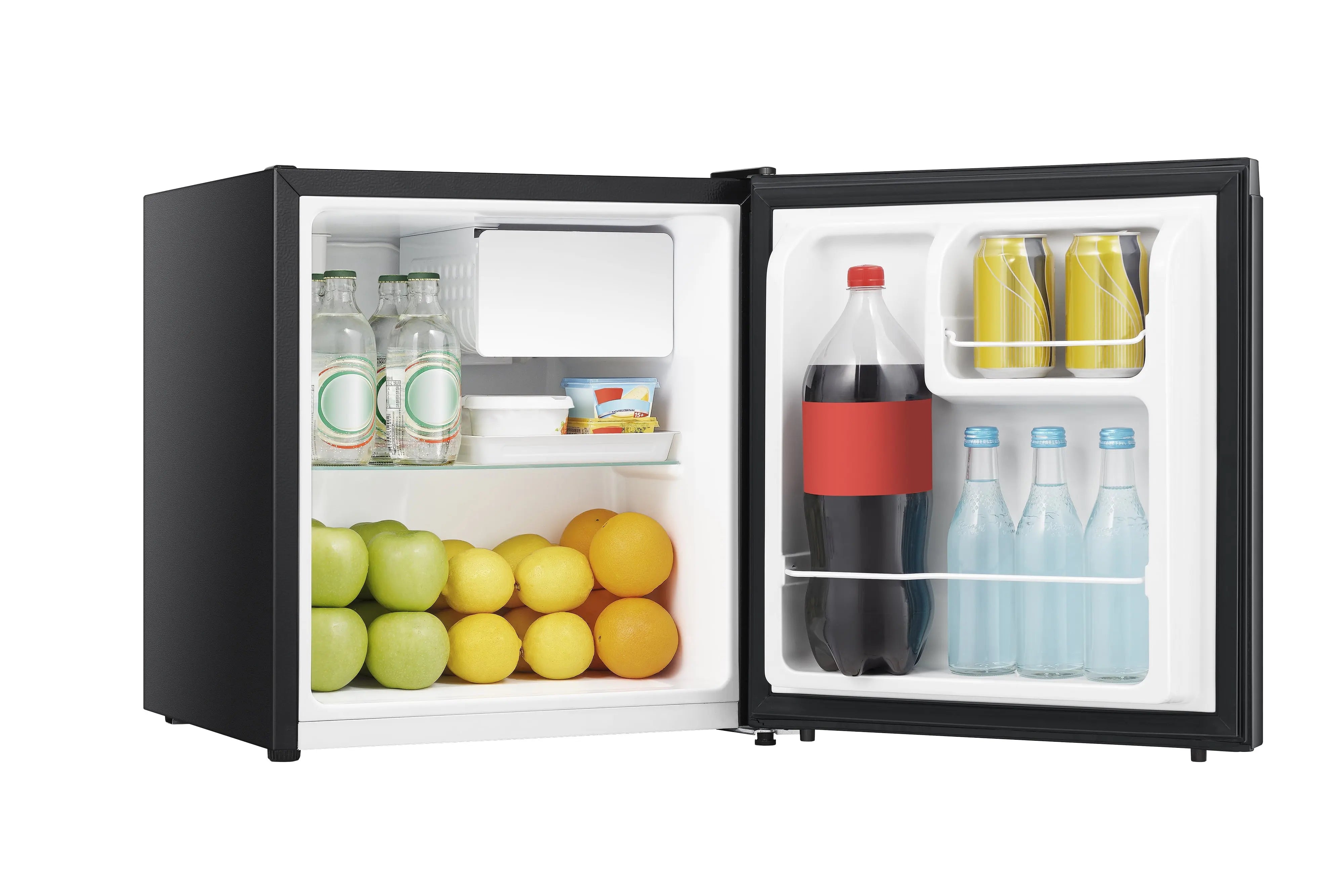 1.6 Cu. top ft. Single Door Mini Fridge, Black