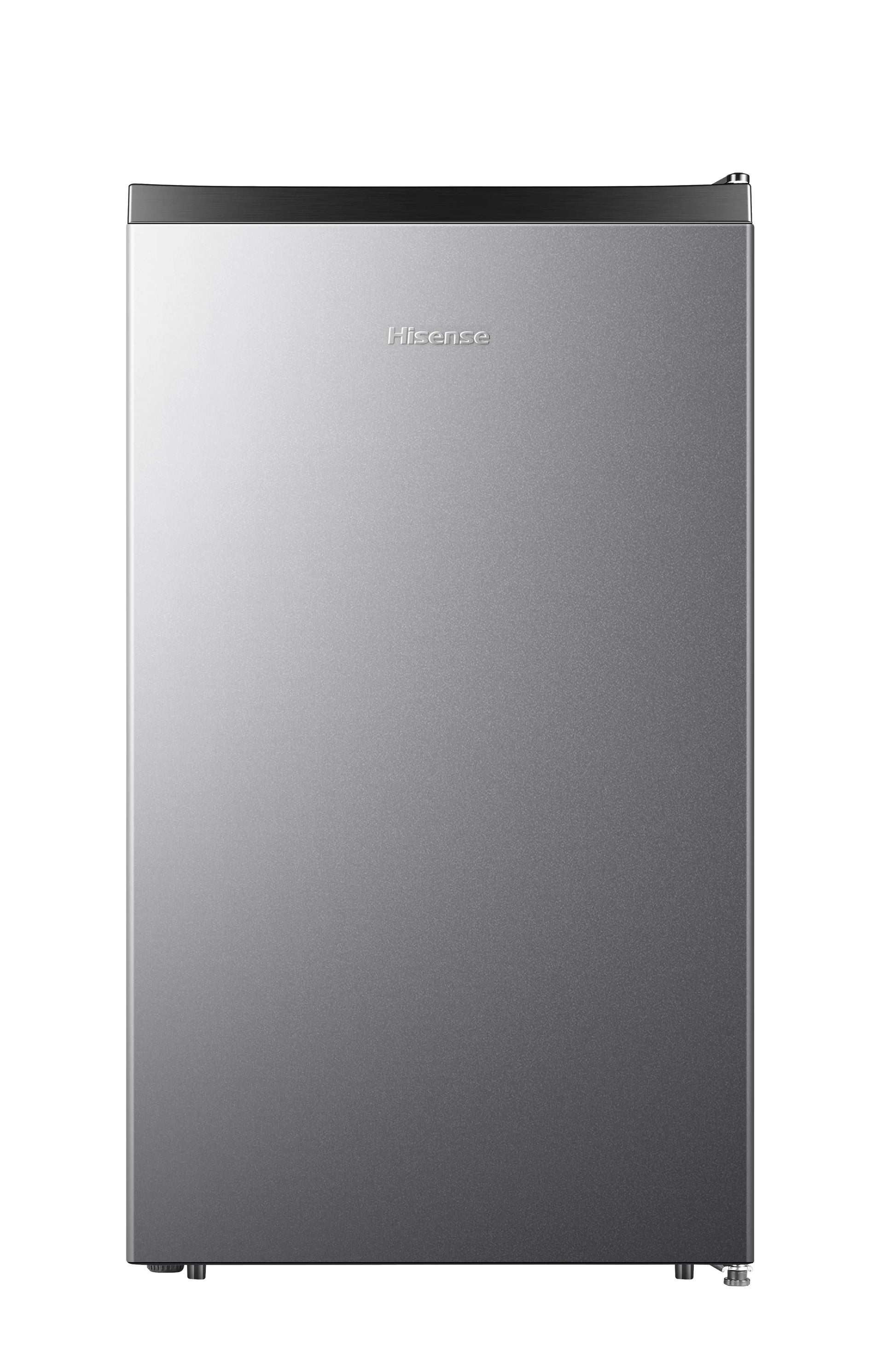 Hisense 4.4 Cu Ft Compact Refrigerator, Silver, Standard 18.7" Width, 1 Year Warranty, WMS044M6XVE | Fridge.com