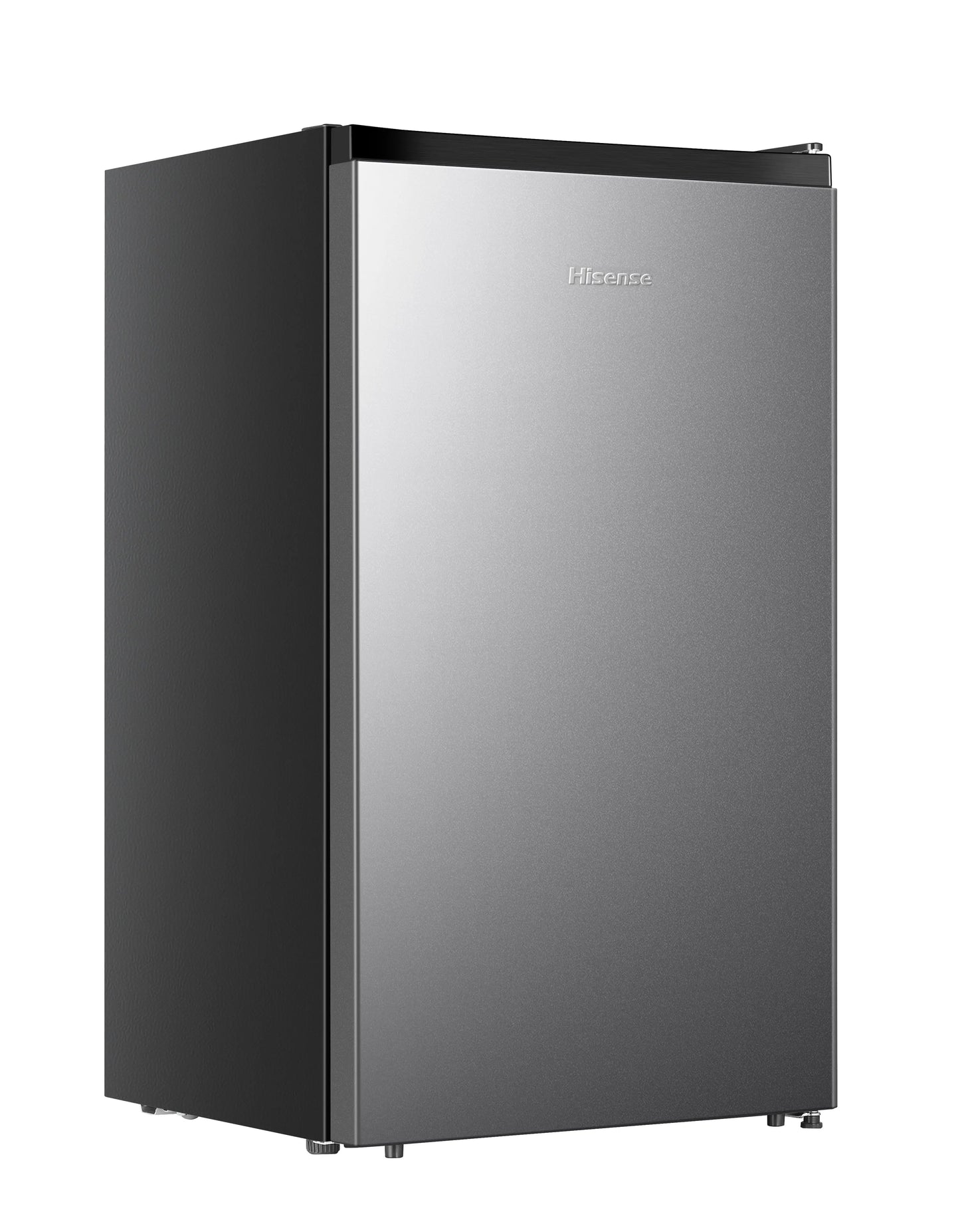 Hisense 4.4 Cu Ft Compact Refrigerator, Silver, Standard 18.7" Width, 1 Year Warranty, WMS044M6XVE | Fridge.com