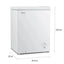 Hisense 5 cu ft Garage Ready Chest Freezer, White, 33.6" Height, 1 Year Warranty, WFC050M6XWD New | Fridge.com