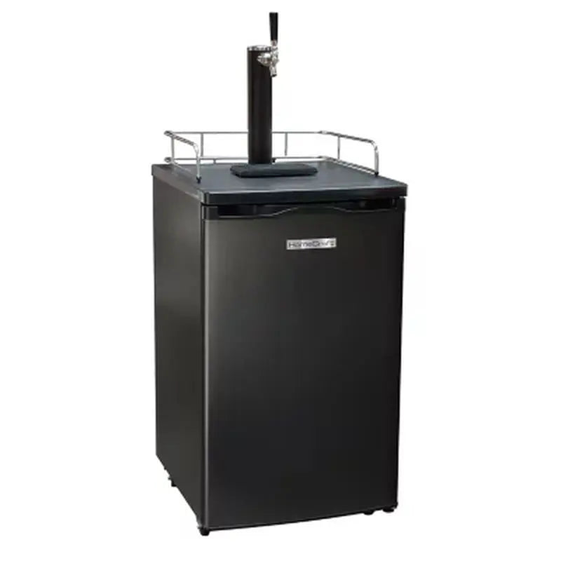 Homecraft 4.9 Cu. Ft. Full Size Kegorator Draft Beer Dispenser, Black Stainless Steel | Fridge.com