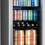 Homelabs Beverage Refrigerator and Cooler - Glass Door Mini Fridge with 120 Slim Cans Capacity | Fridge.com