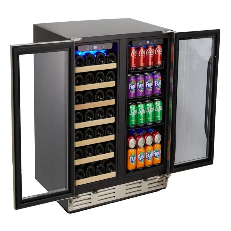 Homhougo 33 Cans (12 Oz.) 6.24 Cubic Feet Freestanding Beverage Refrigerator | Fridge.com