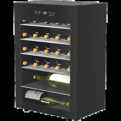 Honeywell 18.9'' 24 Bottle and Can Single Zone Free-Standing Wine & Beverage Refrigerator | Fridge.com