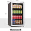 Honeywell Beverage Refrigerator and Cooler, 115 Can Mini Fridge with Glass Door for Soda Beer or Wine for Office or Bar with Adjustable Removable Shelving | Fridge.com