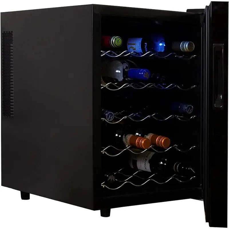 Hoomic 16'' 20 Bottle Single Zone Freestanding Wine Refrigerator | Fridge.com