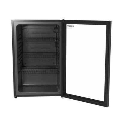 Husky Premium 131L Beverage Refrigerator 4.6 Cu. Ft. Freestanding Mini Fridge with Glass Door | Fridge.com