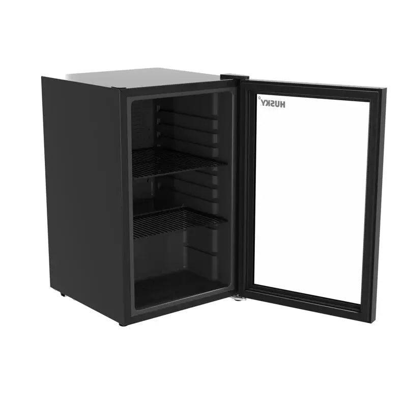 Husky Premium 69L Beverage Refrigerator 2.4 Cu. Ft. Freestanding Mini Fridge with Glass Door | Fridge.com