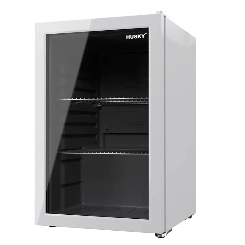 Husky Premium 69L Beverage Refrigerator 2.4 Cu. Ft. Freestanding Mini Fridge with Glass Door | Fridge.com