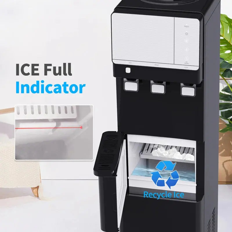 IKT Freestanding Top Loading Water Dispenser with Ice Maker 27 Lbs. Daily Capacity | Fridge.com