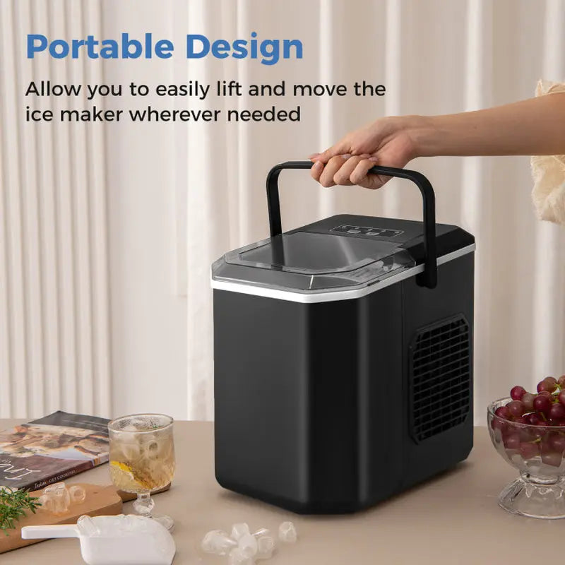 Ice Maker Countertop with Self-Cleaning for Home Kitchen Office Party | Fridge.com