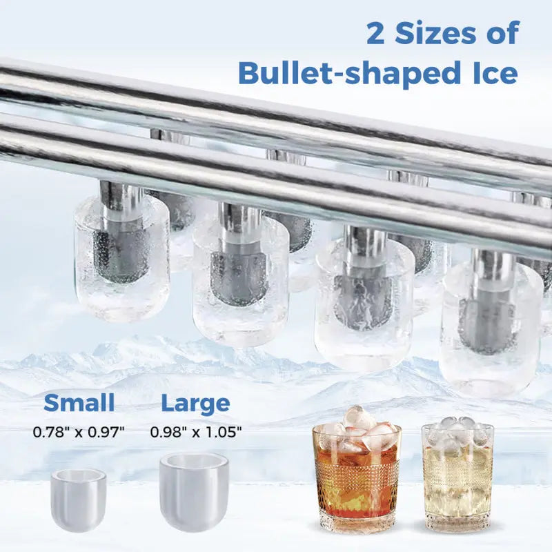 Ice Maker Countertop with Self-Cleaning for Home Kitchen Office Party | Fridge.com