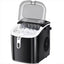 8.66 In. W 26 Lbs./24H, 9-Pieces/6 Mins, Bullet Ice Portable Countertop Ice Maker in Black With/Ice Scoop and Basket | Fridge.com