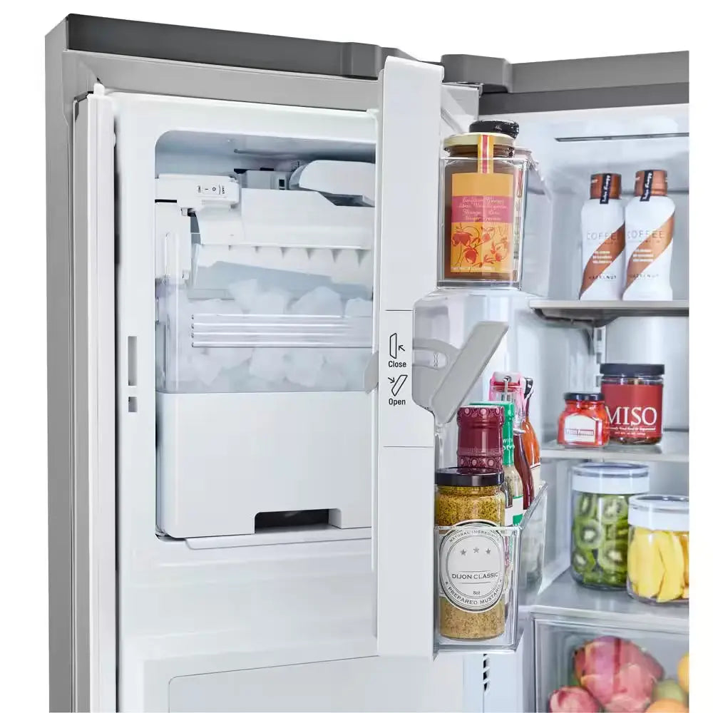 25 Cu. Ft. French Door Refrigerator W/ Ice and Water Dispenser and Smartdiagnosis in Printproof Stainless Steel | Fridge.com