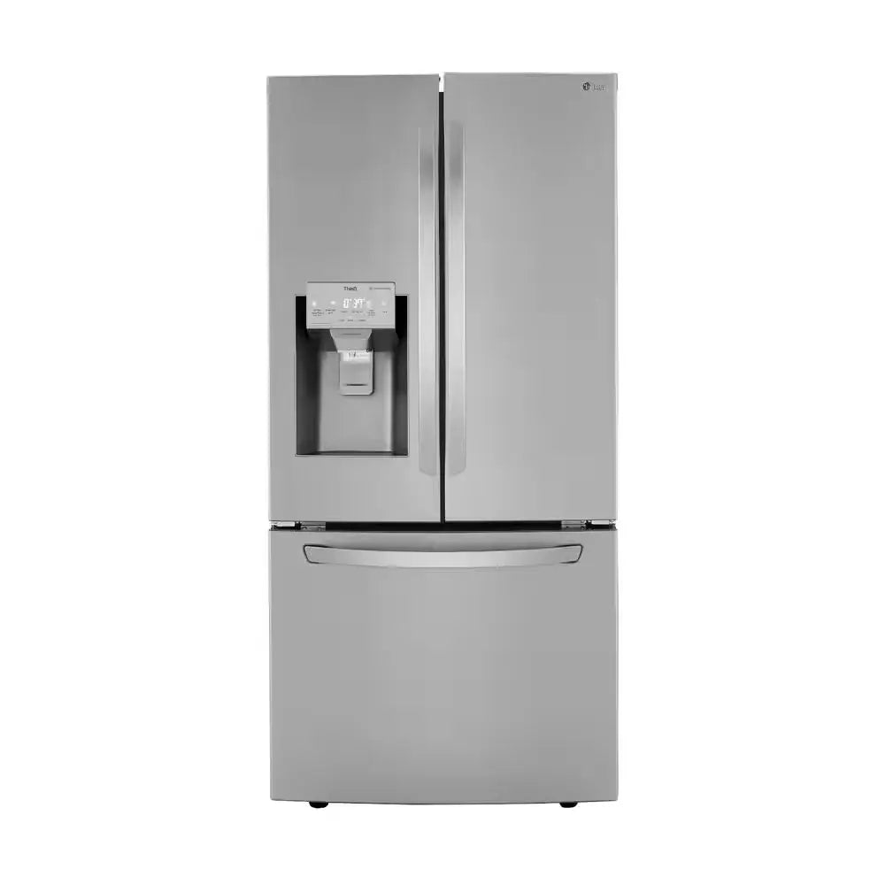 25 Cu. Ft. French Door Refrigerator W/ Ice and Water Dispenser and Smartdiagnosis in Printproof Stainless Steel | Fridge.com