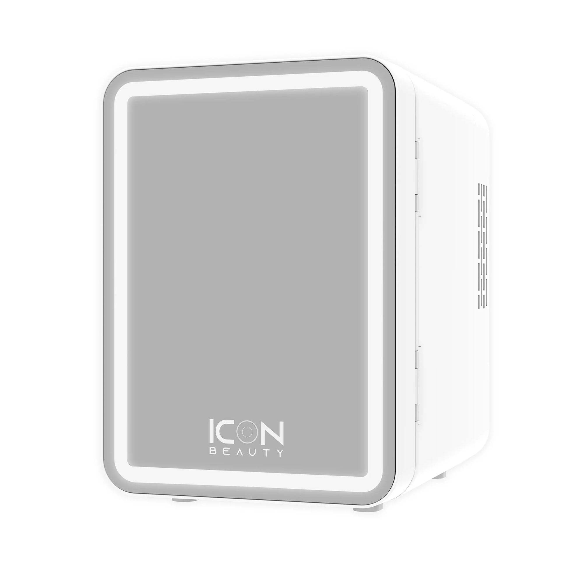 Icon Beauty Mini Fridge with LED Mirror 6.75In, 4-Liter Compact Mini Cooler with Standard Door, New | Fridge.com