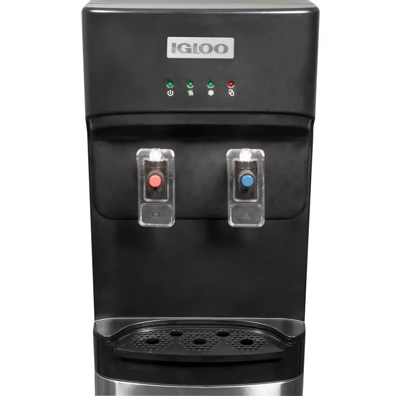 Igloo Black Free Standing Bottom Loading Electric Water Dispenser | Fridge.com