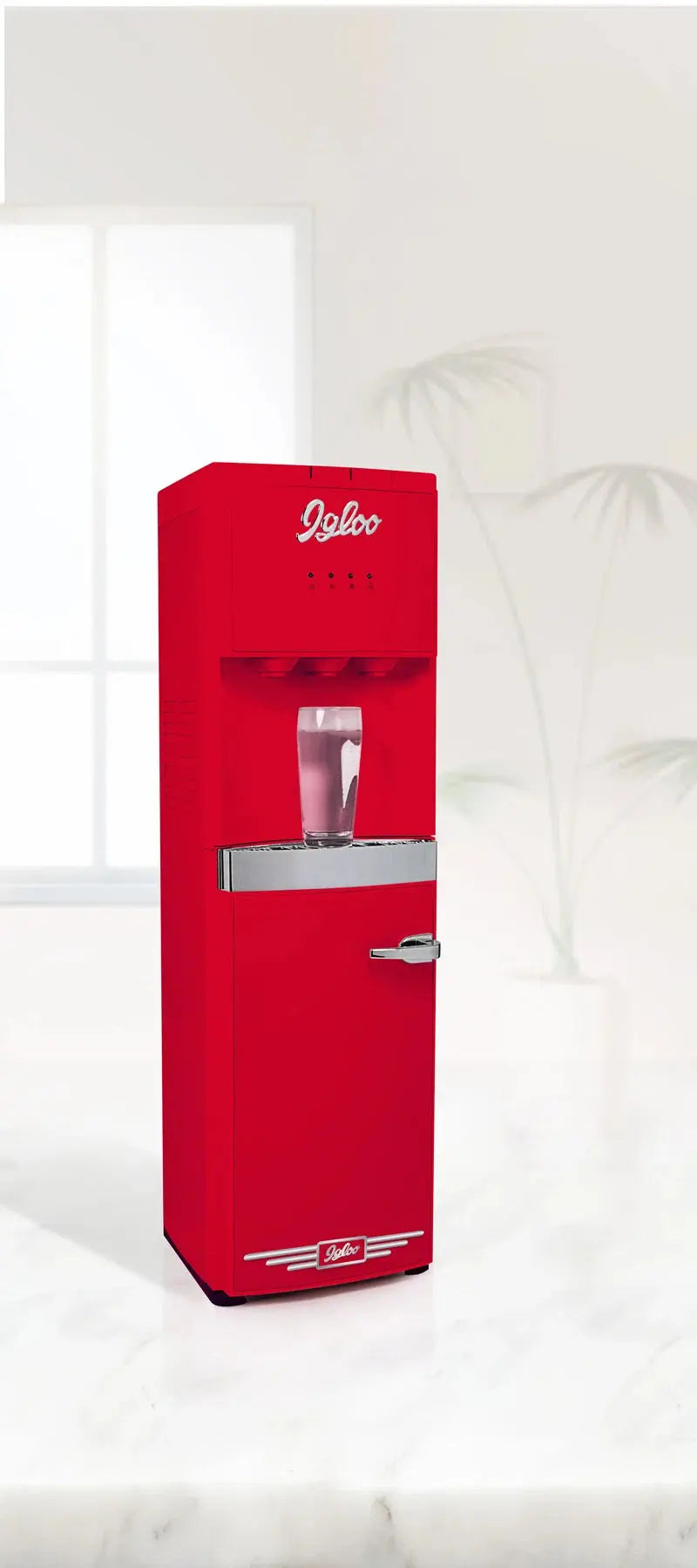 Igloo Retro Bottom Load Water Cooler Dispenser, Hot, Cold Water, Holds 3 or 5 Gallons | Fridge.com