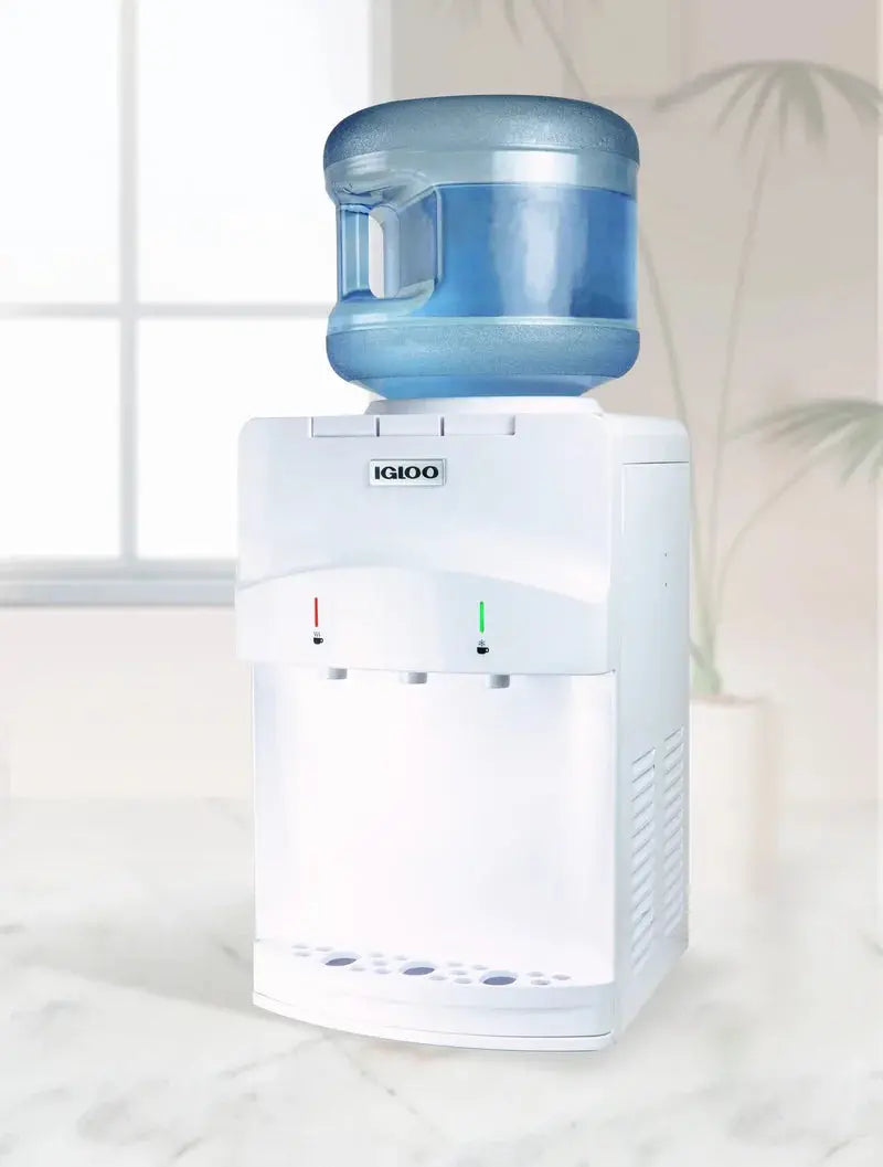 Igloo White Countertop Top Loading Water Dispenser | Fridge.com