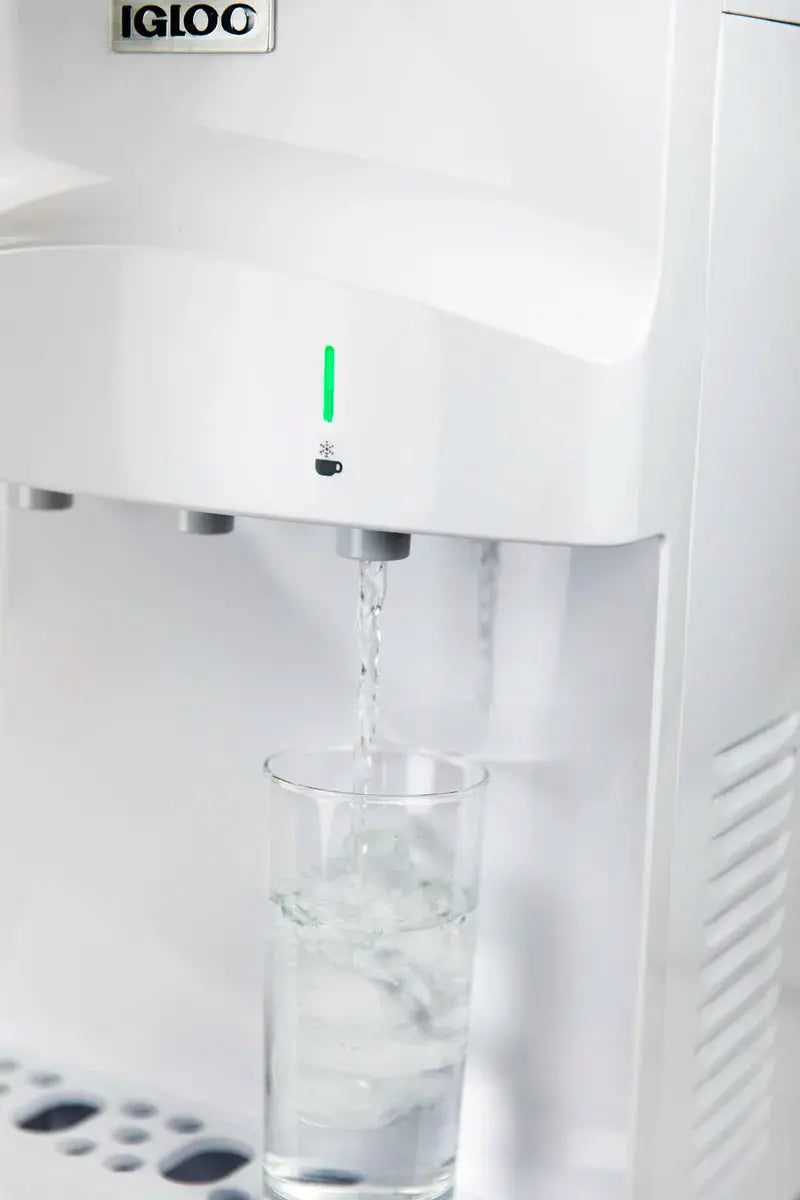 Igloo White Countertop Top Loading Water Dispenser | Fridge.com